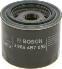 BOSCH 0 986 4B7 059 - Oil Filter autospares.lv