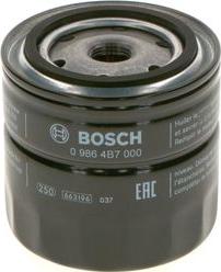 BOSCH 0 986 4B7 000 - Oil Filter autospares.lv