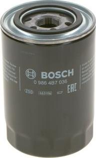 BOSCH 0 986 4B7 036 - Oil Filter autospares.lv