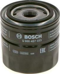 BOSCH 0 986 4B7 033 - Oil Filter autospares.lv