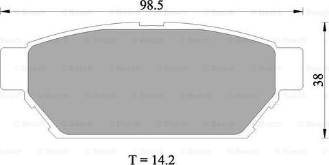 BOSCH 0 986 505 945 - Brake Pad Set, disc brake autospares.lv