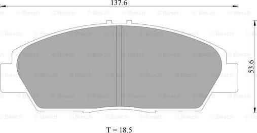 BOSCH 0 986 505 960 - Brake Pad Set, disc brake autospares.lv