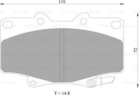 BOSCH 0 986 505 904 - Brake Pad Set, disc brake autospares.lv