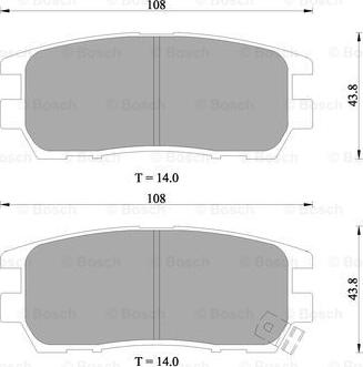 BOSCH 0 986 505 913 - Brake Pad Set, disc brake autospares.lv