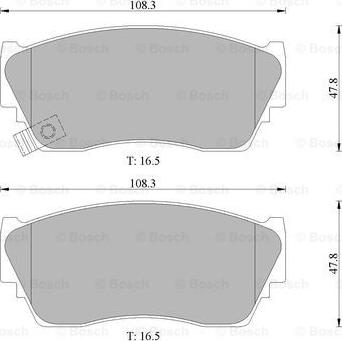 BOSCH 0 986 505 935 - Brake Pad Set, disc brake autospares.lv