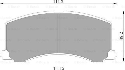 BOSCH 0 986 505 977 - Brake Pad Set, disc brake autospares.lv