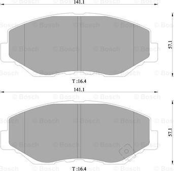 BOSCH 0 986 505 401 - Brake Pad Set, disc brake autospares.lv