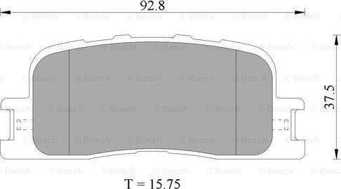 BOSCH 0 986 505 403 - Brake Pad Set, disc brake autospares.lv