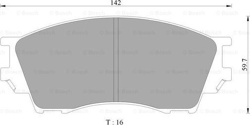 BOSCH 0 986 505 650 - Brake Pad Set, disc brake autospares.lv