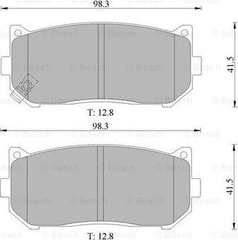 BOSCH 0 986 505 661 - Brake Pad Set, disc brake autospares.lv