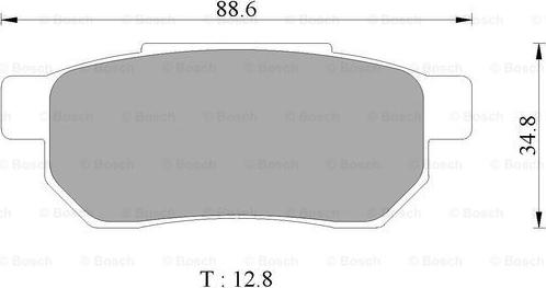 BOSCH 0 986 505 374 - Brake Pad Set, disc brake autospares.lv