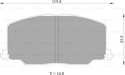 BOSCH 0 986 505 376 - Brake Pad Set, disc brake autospares.lv