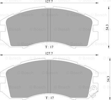 BOSCH 0 986 505 796 - Brake Pad Set, disc brake autospares.lv