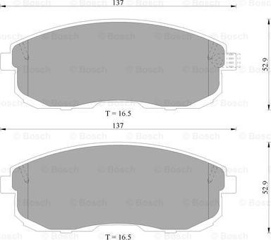 BOSCH 0 986 505 792 - Brake Pad Set, disc brake autospares.lv