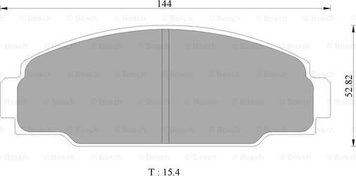 BOSCH 0 986 505 745 - Brake Pad Set, disc brake autospares.lv