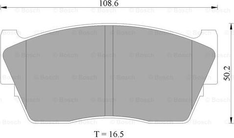 BOSCH 0 986 505 740 - Brake Pad Set, disc brake autospares.lv