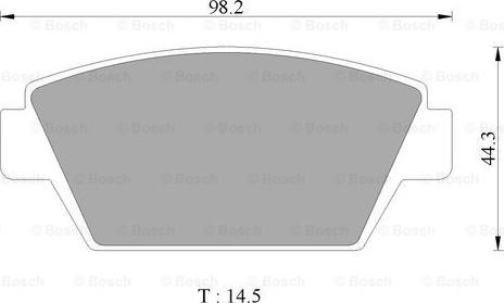 BOSCH 0 986 505 741 - Brake Pad Set, disc brake autospares.lv