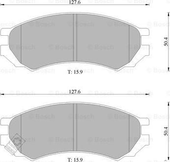 BOSCH 0 986 505 787 - Brake Pad Set, disc brake autospares.lv