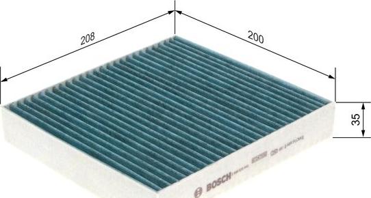 BOSCH 0 986 628 540 - Filter, interior air autospares.lv