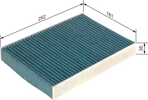 BOSCH 0 986 628 557 - Filter, interior air autospares.lv