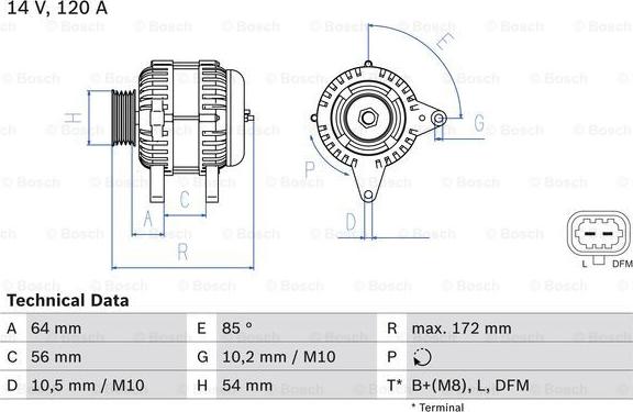 BOSCH 0 986 049 990 - Alternator autospares.lv