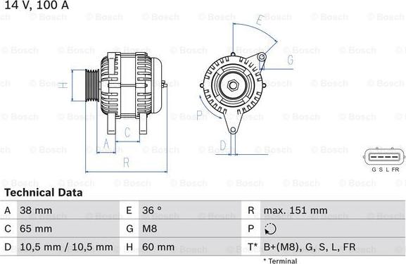 BOSCH 0 986 049 940 - Alternator autospares.lv