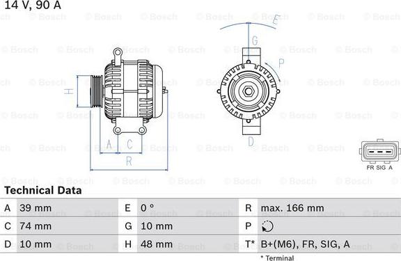 BOSCH 0 986 049 980 - Alternator autospares.lv