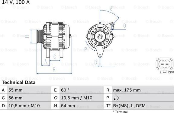 BOSCH 0 986 049 020 - Alternator autospares.lv