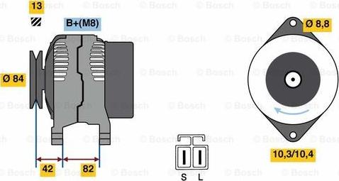 BOSCH 0 986 049 710 - Alternator autospares.lv