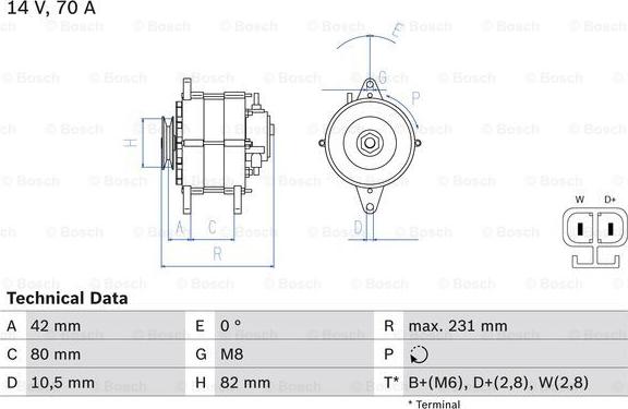 BOSCH 0 986 049 730 - Alternator autospares.lv