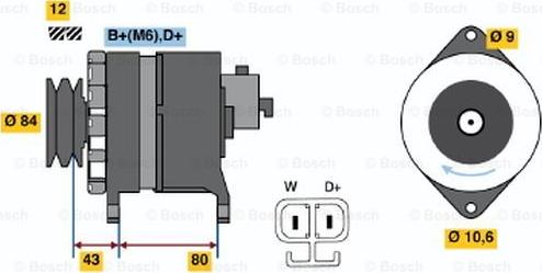 BOSCH 9 120 334 635 - Alternator autospares.lv