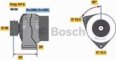 BOSCH 0123510075 - Alternator autospares.lv