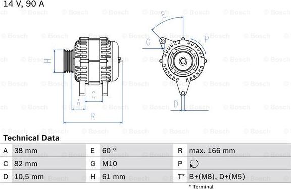 BOSCH 0 986 040 340 - Alternator autospares.lv