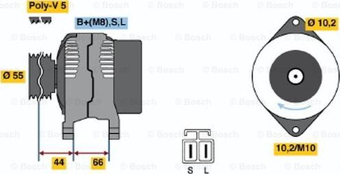 BOSCH 0 986 042 921 - Alternator autospares.lv