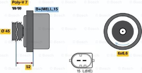 BOSCH 0 986 042 420 - Alternator autospares.lv