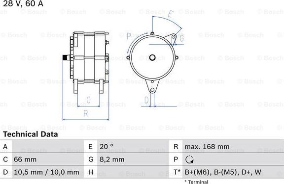 BOSCH 0 986 042 051 - Alternator autospares.lv