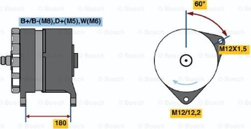 BOSCH 0 986 042 850 - Alternator autospares.lv