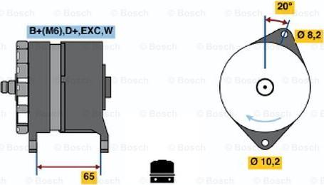 BOSCH 0 986 042 251 - Alternator autospares.lv