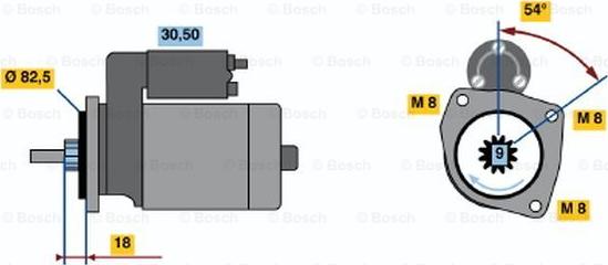 BOSCH 0 986 014 580 - Starter autospares.lv