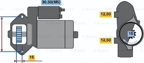 BOSCH 0 986 018 531 - Starter autospares.lv