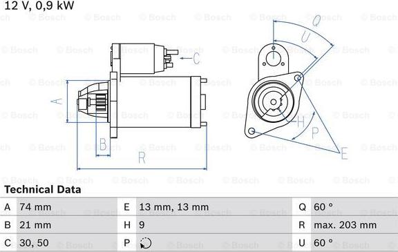 BOSCH 0 986 018 840 - Starter autospares.lv