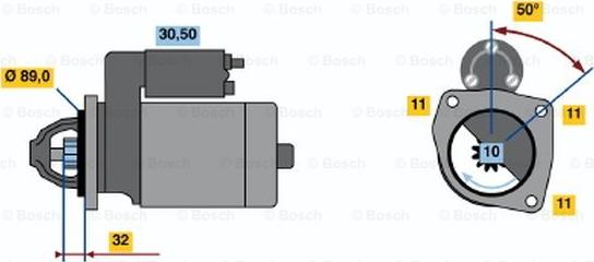 BOSCH 0 986 018 240 - Starter autospares.lv