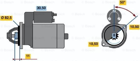 BOSCH 0 986 012 931 - Starter autospares.lv