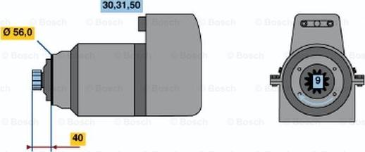 BOSCH 0 986 012 970 - Starter autospares.lv