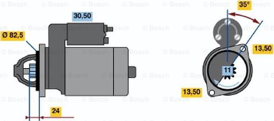 BOSCH 0 986 012 710 - Starter autospares.lv