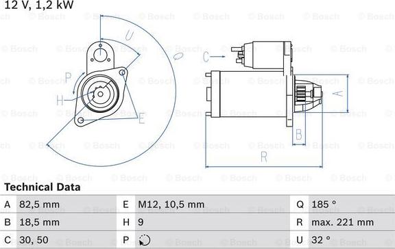 BOSCH 0 986 017 920 - Starter autospares.lv