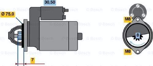 BOSCH 0 986 017 571 - Starter autospares.lv