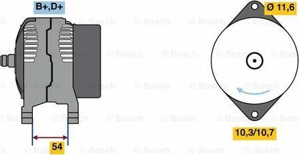 BOSCH 0 986 080 630 - Alternator autospares.lv