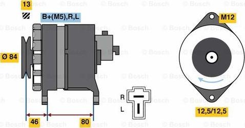 BOSCH 0 986 080 160 - Alternator autospares.lv