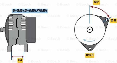 BOSCH 0 986 080 820 - Alternator autospares.lv